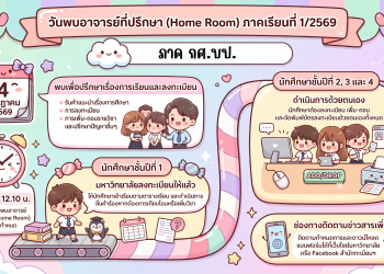 ประกาศวันพบอาจารย์ที่ปรึกษา และสถานที่พบอาจารย์ที่ปรึกษา ภาค กศ.บป.